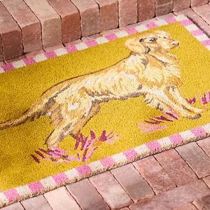 Portobello Dog Coir Printed Doormat