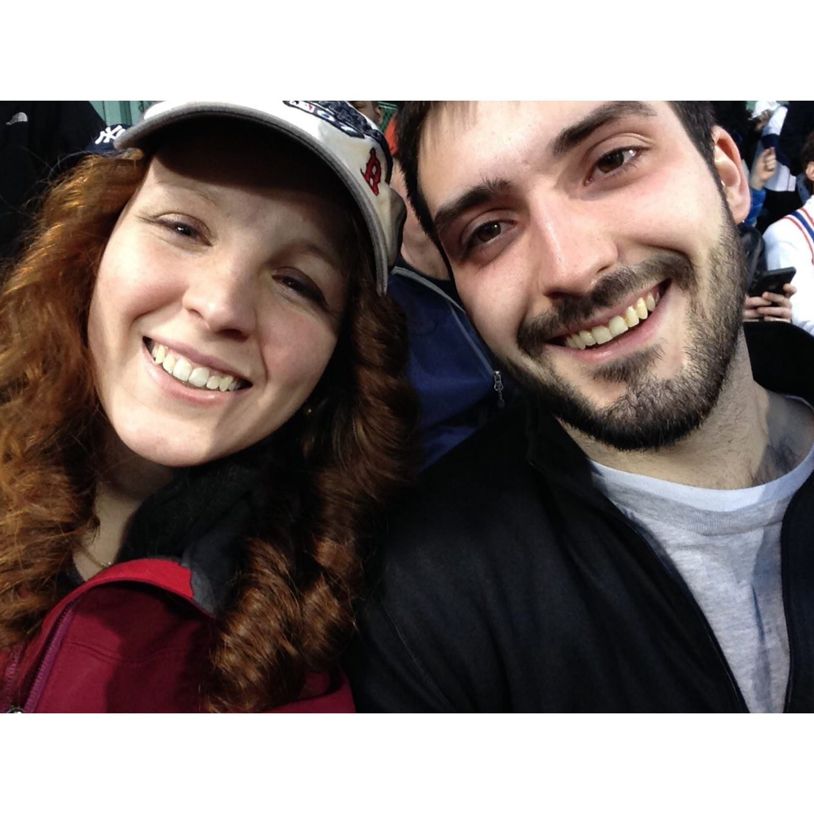Our first Red Sox game on Celeste's 22 birthday in 2016!