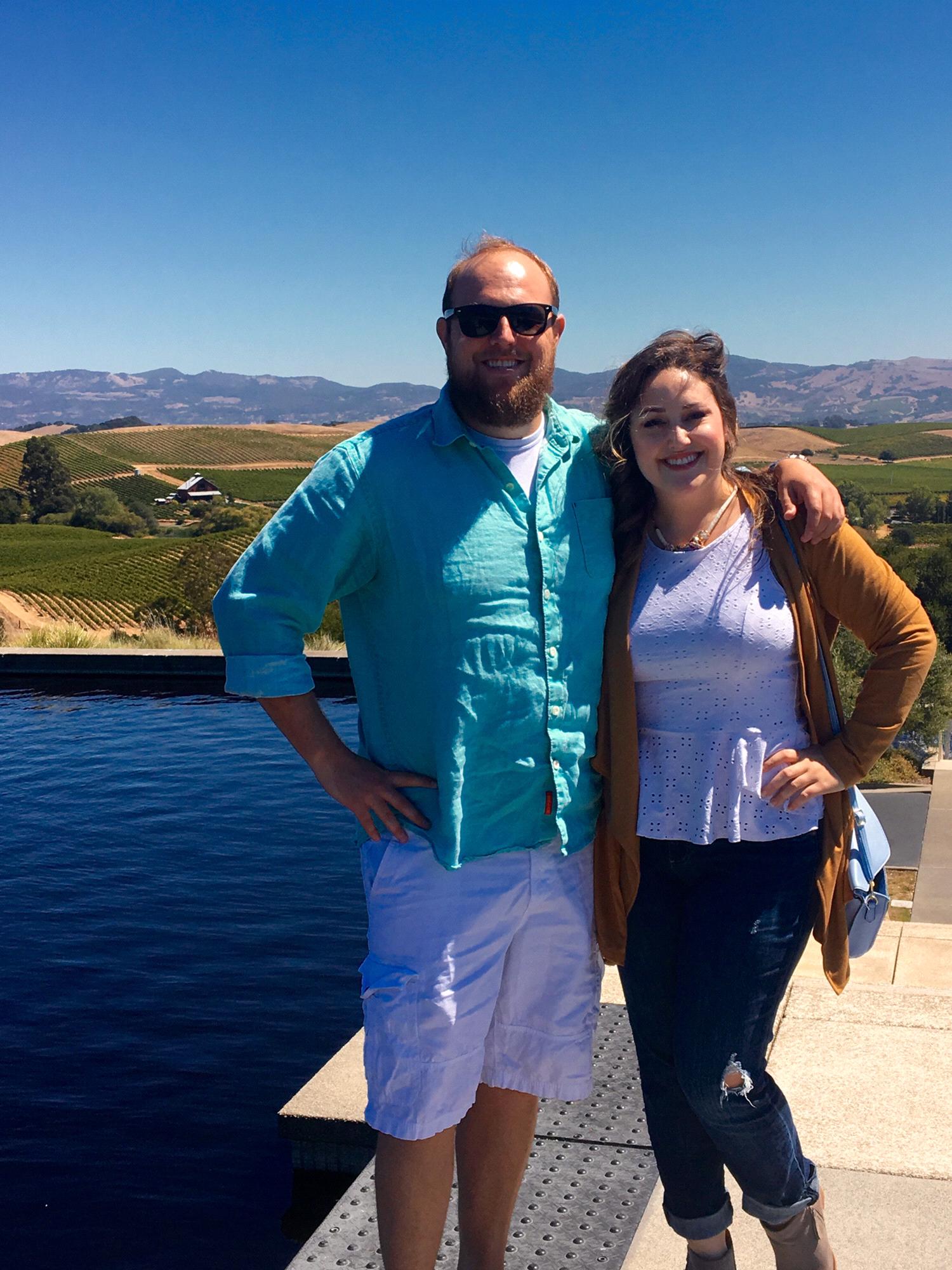 Visiting a winery in Napa