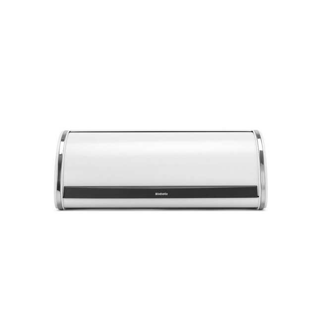 Roll Top Bread Box, White