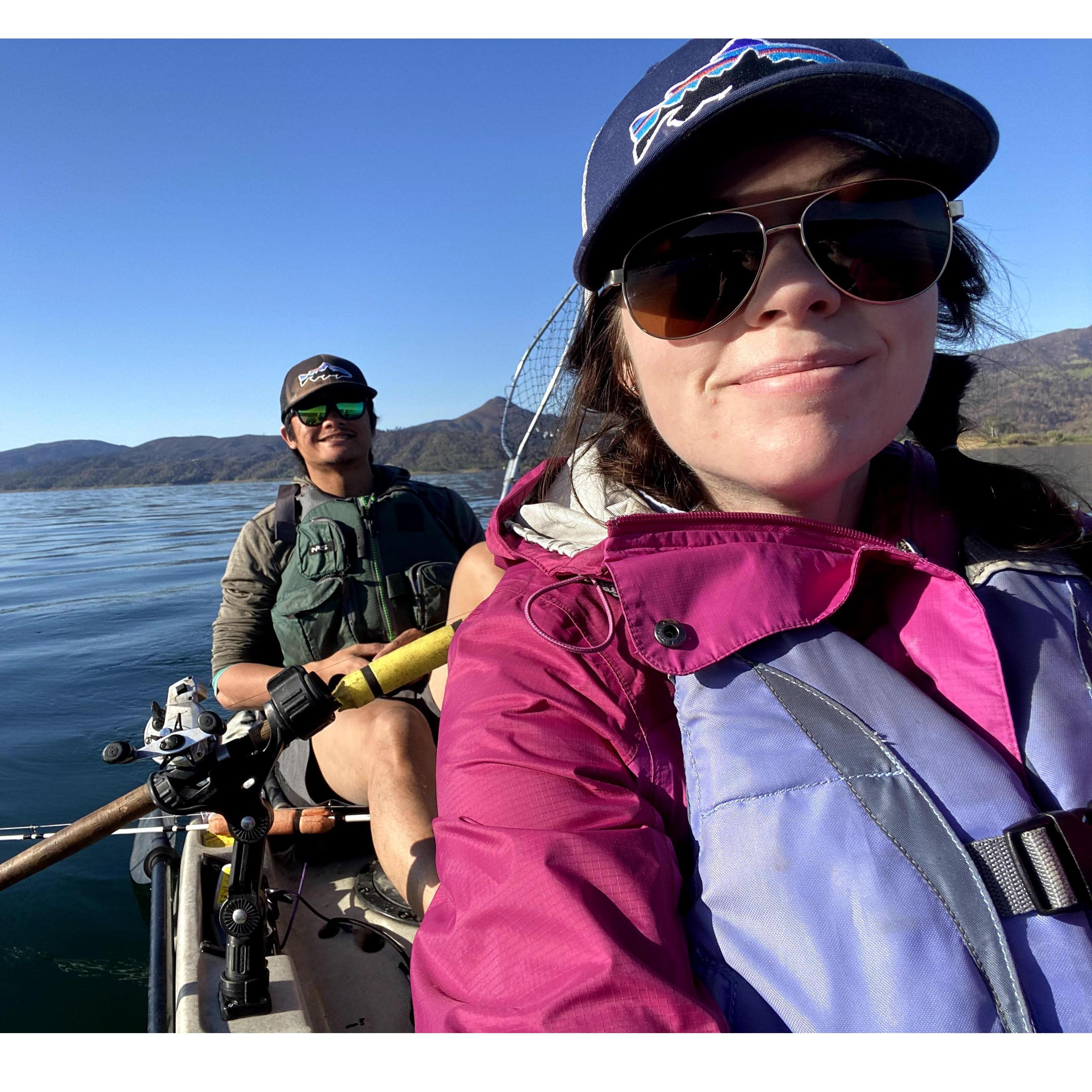 Back at it on Lake Berryessa.