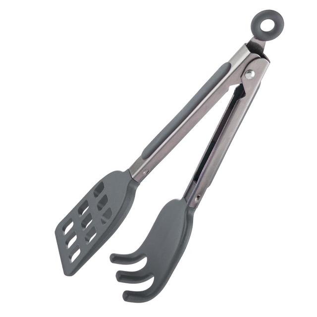 Mainstays Gray Mini Waffle Tongs