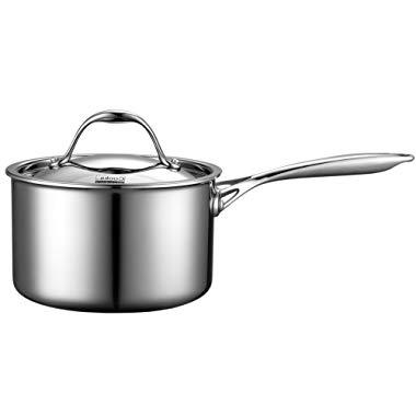 Cooks Standard 3-Quart Multi-Ply Clad Stainless Steel Saucepan with Lid