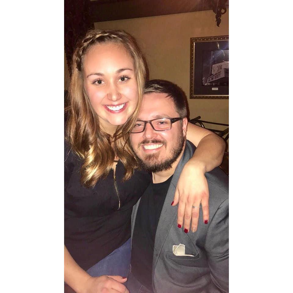 The night we got engaged 12-23-18