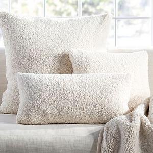 Faux Sheepskin Pillow Cover 26x26