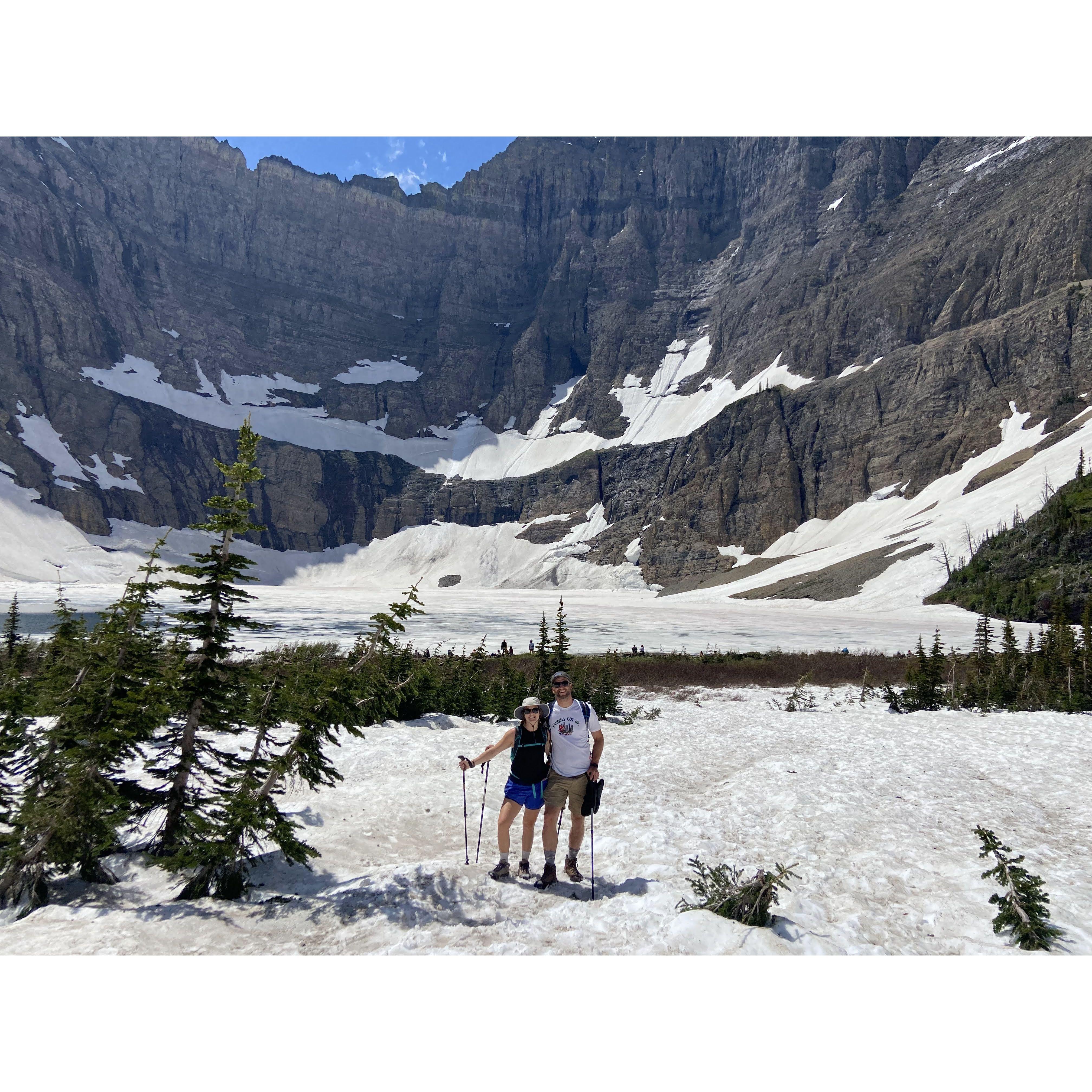 glacier national park, summer 2022, about 20 minutes before seeing a grizzly bear pass on the return trail