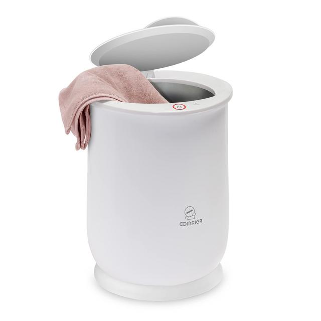 COMFIER Towel Warmer Bucket, Large Towel Warmers for Bathroom,Spa Hot Towel Warmer Bin,Hot Towels in 10 Minutes,Home Towel Warmer Basket,Auto Shut Off,Fits up to 2 Oversize Towels,Bathrobes,Blanket
