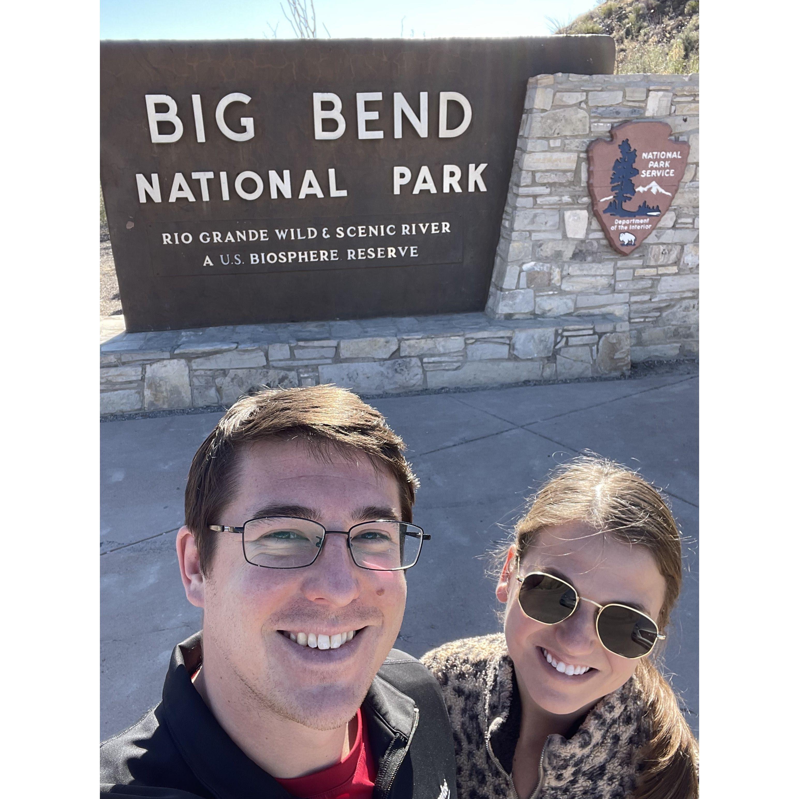 Big Bend National Park in Texas- and a little bit of Mexico too.