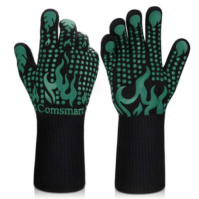 LEXON Silicone Cooking Gloves Heat Resistant Oven Mitts 