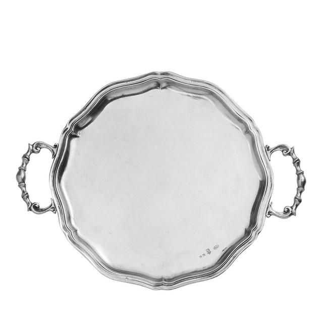 Arte Italica Vintage Scalloped Tray with Handles