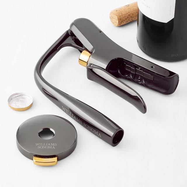 Williams Sonoma Classic Lever Opener and Foil Cutter, Gunmetal