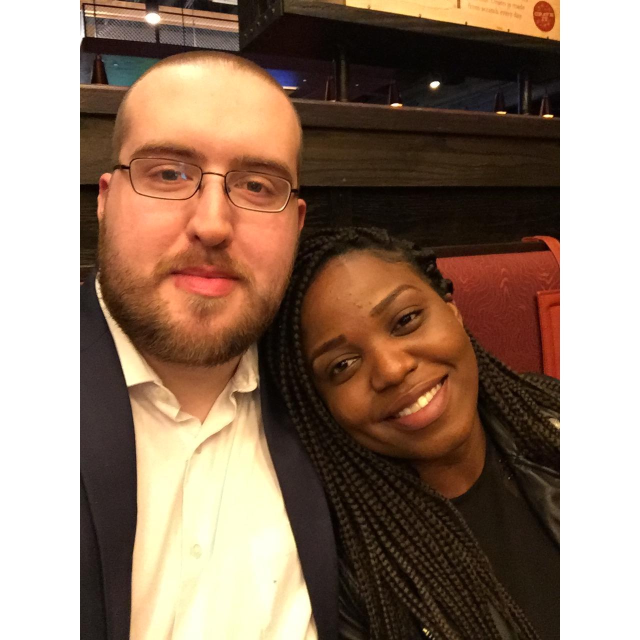 This picture was taken on our first Valentine's Day together. We were so excited to celebrate together.