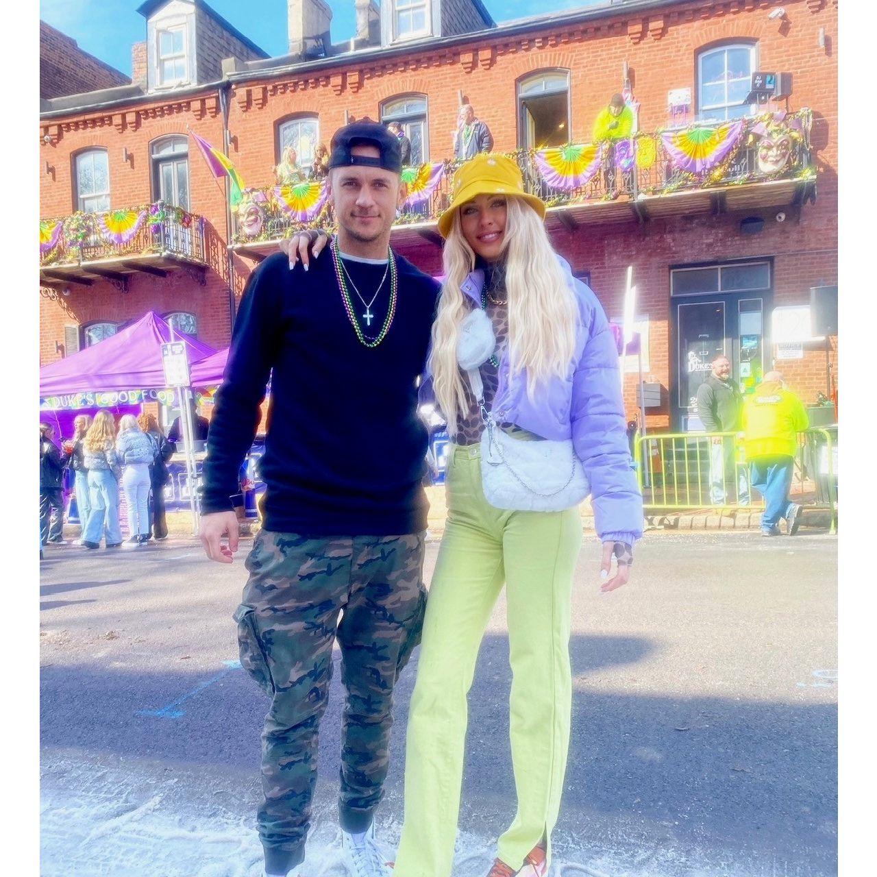 Lacey's first Mardi Gras in Soulard