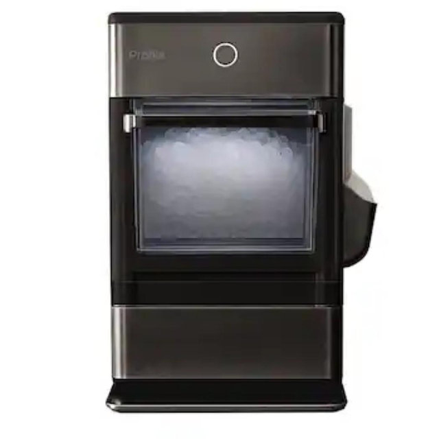 GE Profile - Opal Nugget Ice Maker with Rapid Ice Production - Black Stainless Steel