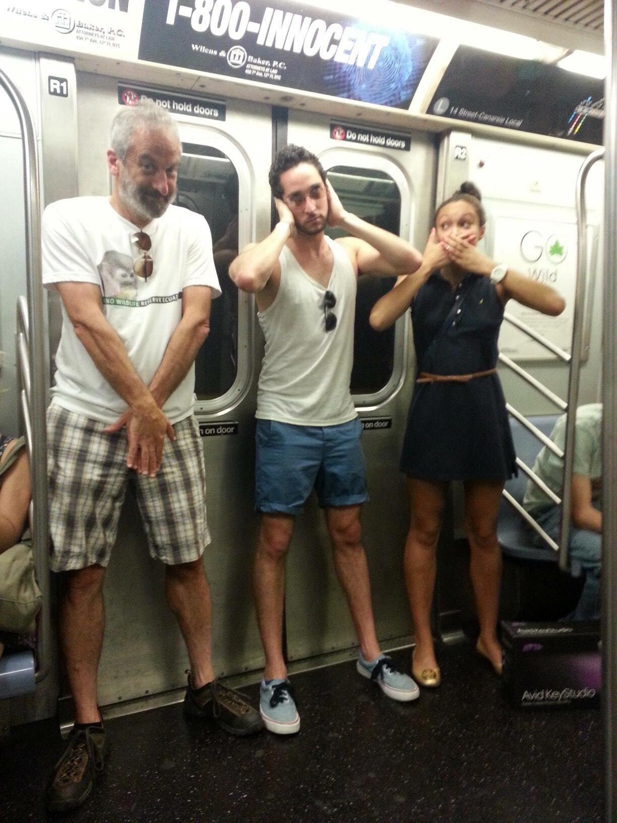 New York, NY - Hear No Evil, Speak No Evil... not sure what's going (2013)