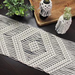 Hand Tied Macramé Table Runner