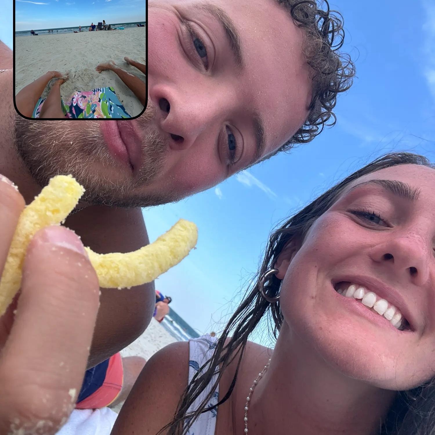 nothing like sandy cheetos on the beach :)