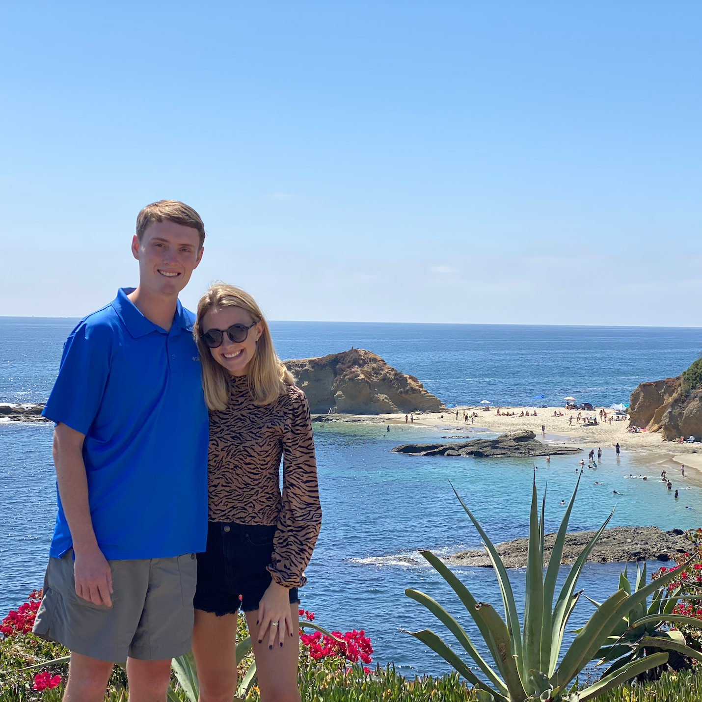 The day before Jet proposed. Enjoying Laguna Beach.