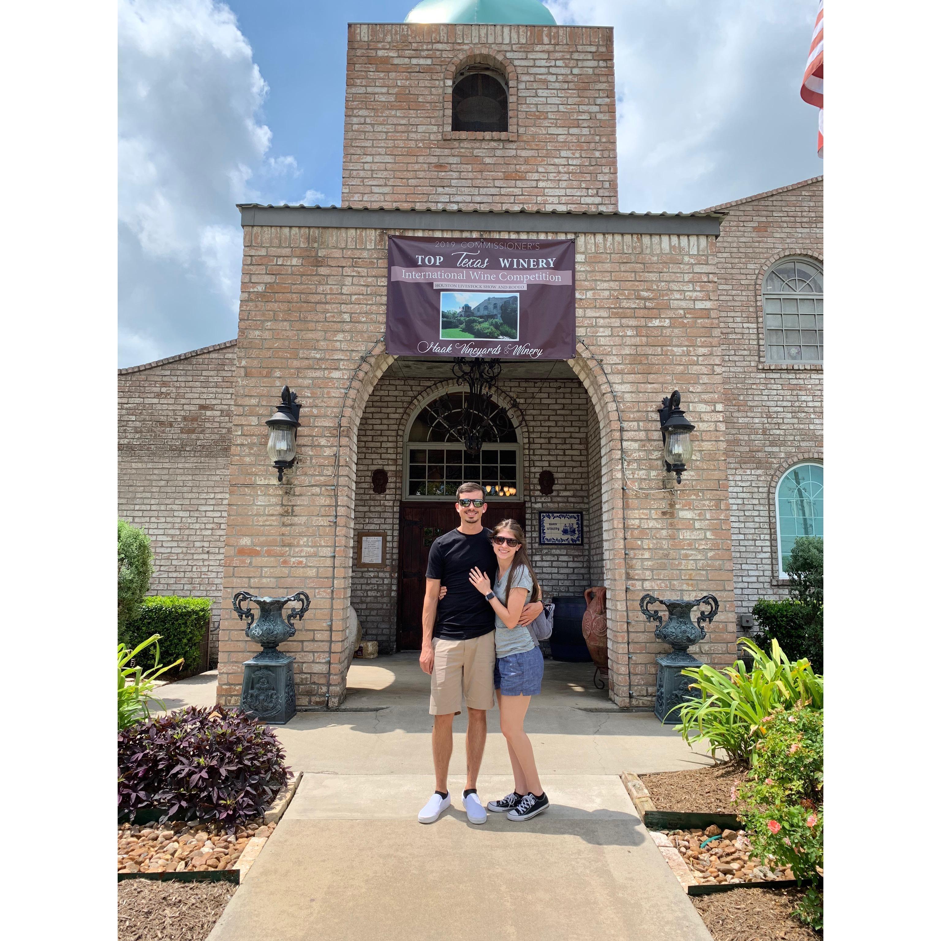 A winery in Santa Fe, Texas.