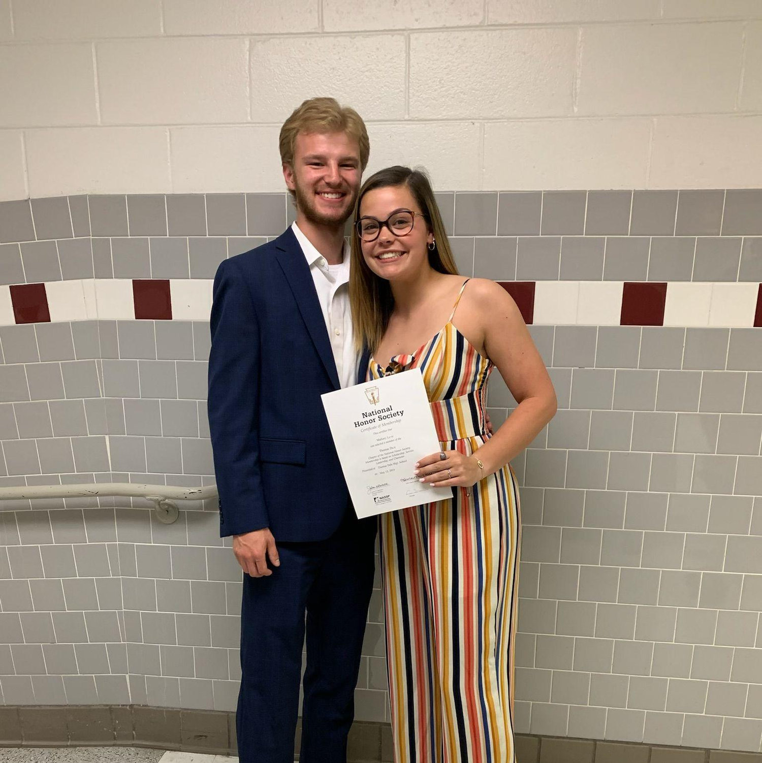 A high school award ceremony!
