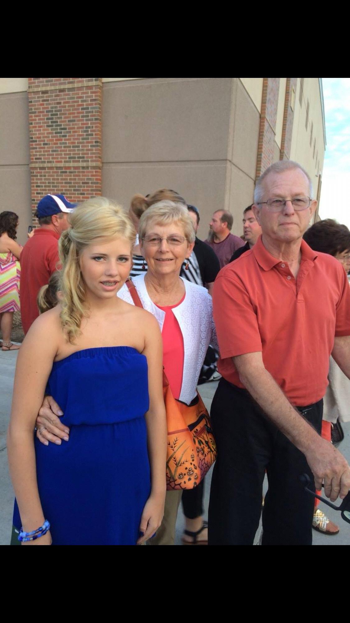 Sydney Zeiter with Grandma & Grandpa Burkhardt