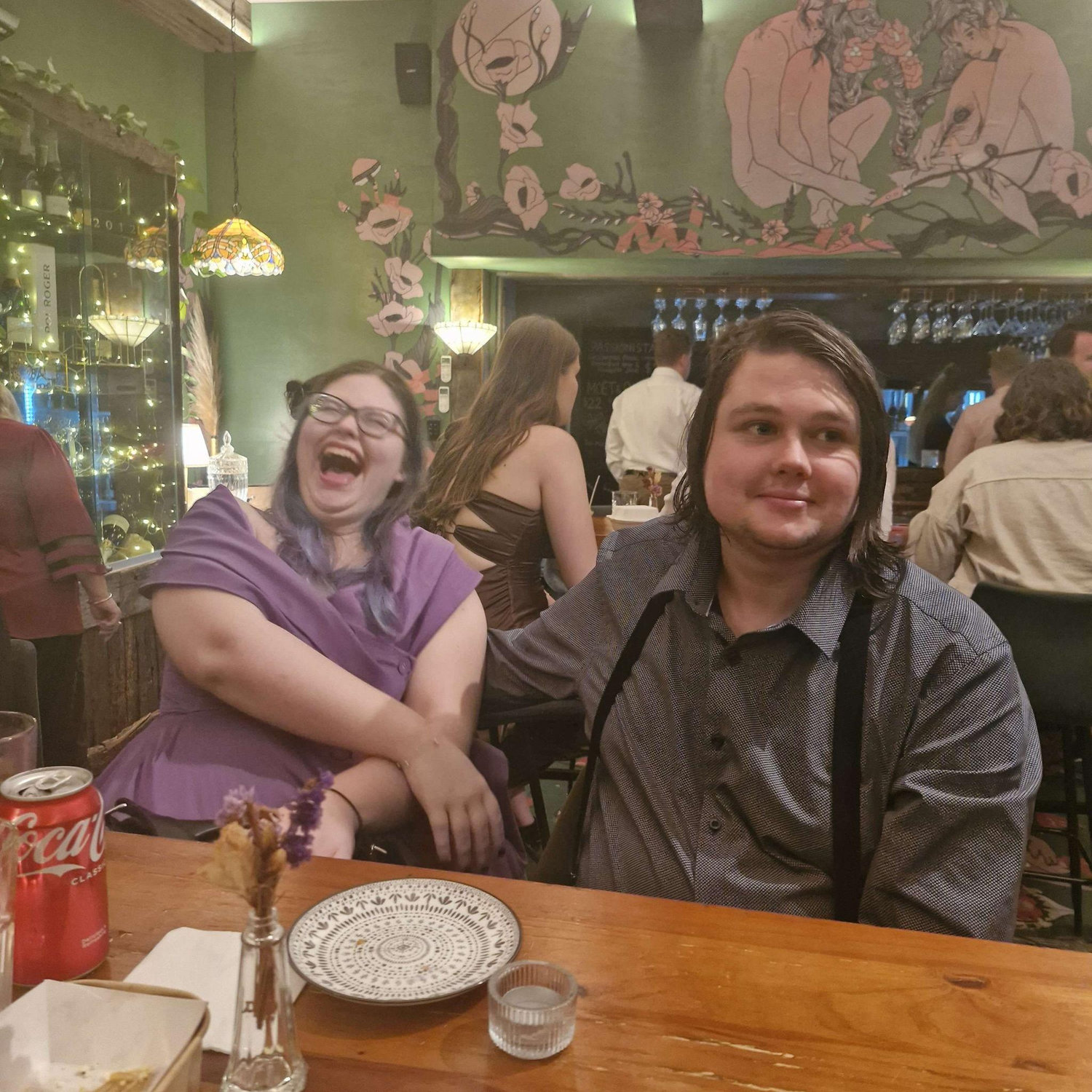 Chantel telling a really good joke