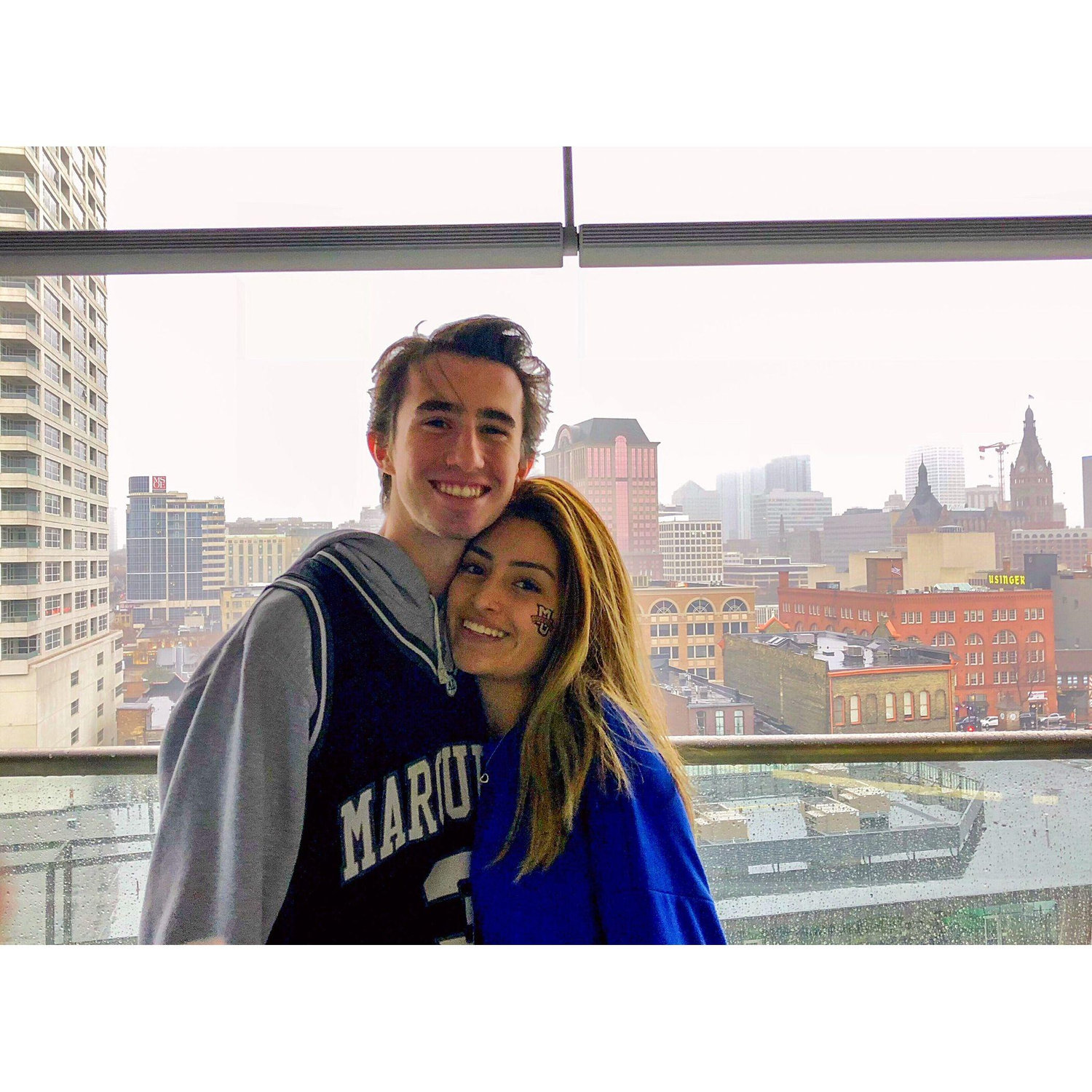 Cheering on MU basketball at the Fiserv Forum - 12/1/18