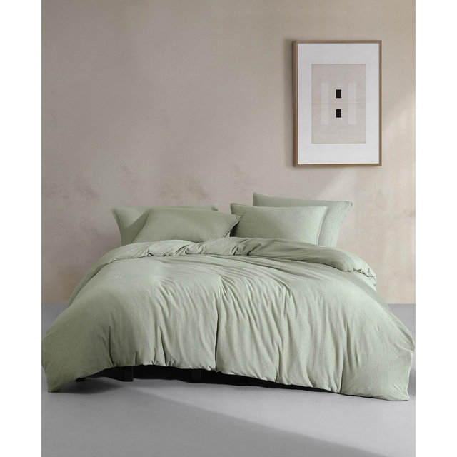 Calvin Klein Modern Cotton Melange Tencel Jersey 3 Piece Duvet Cover Set, Queen