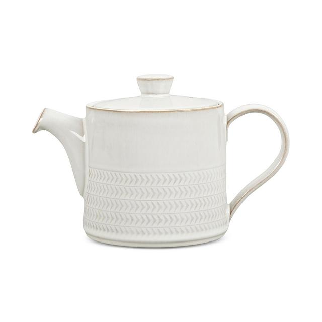 Denby Natural Canvas Stoneware 2-Pc. Lidded Textured Teapot
