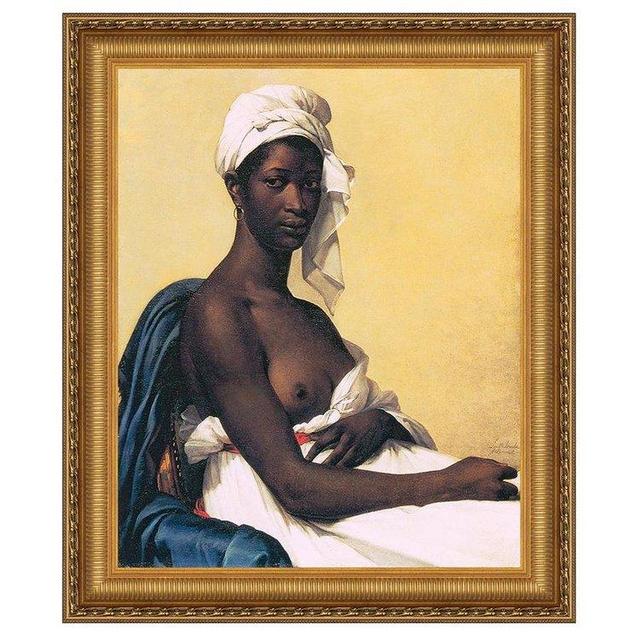 Portrait d'une Negresse Framed Canvas Replica Painting: Small
