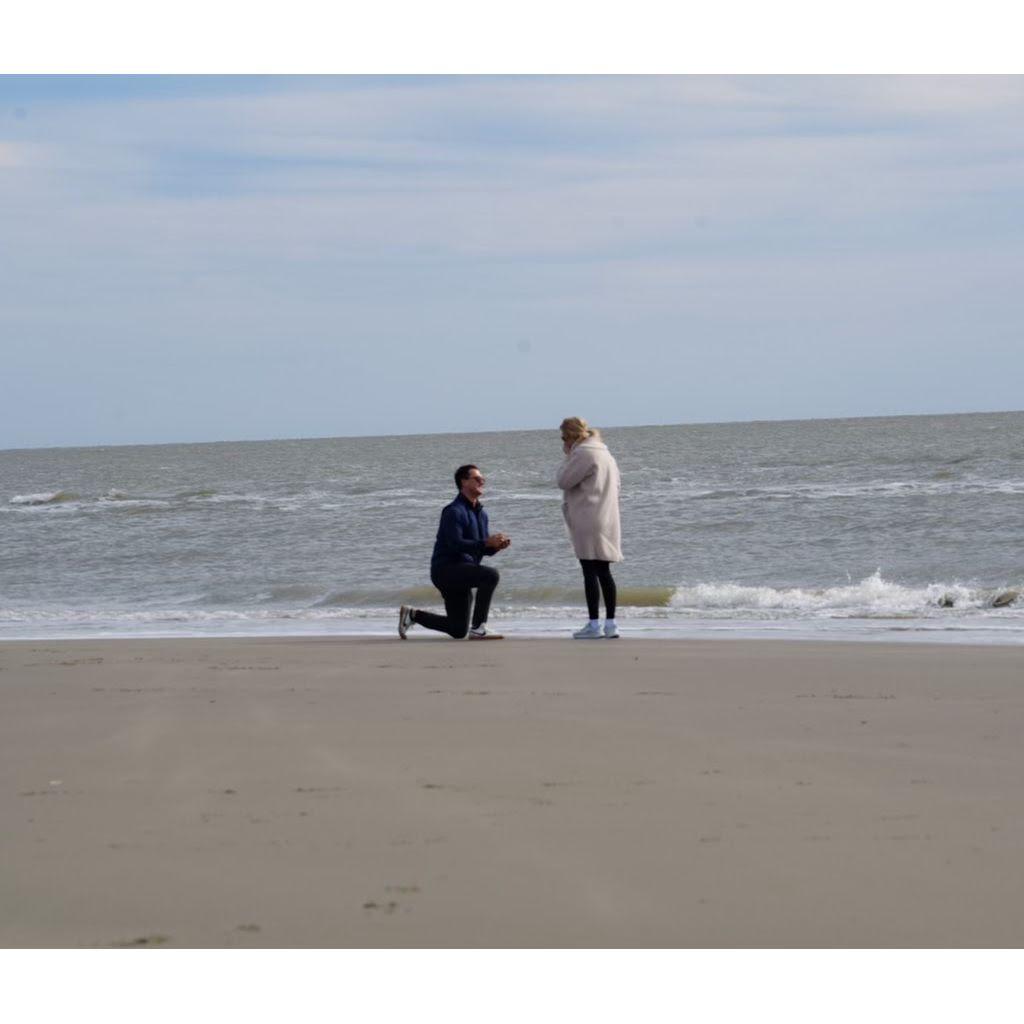 Danny proposed on Sullivan's Island in Charleston, SC