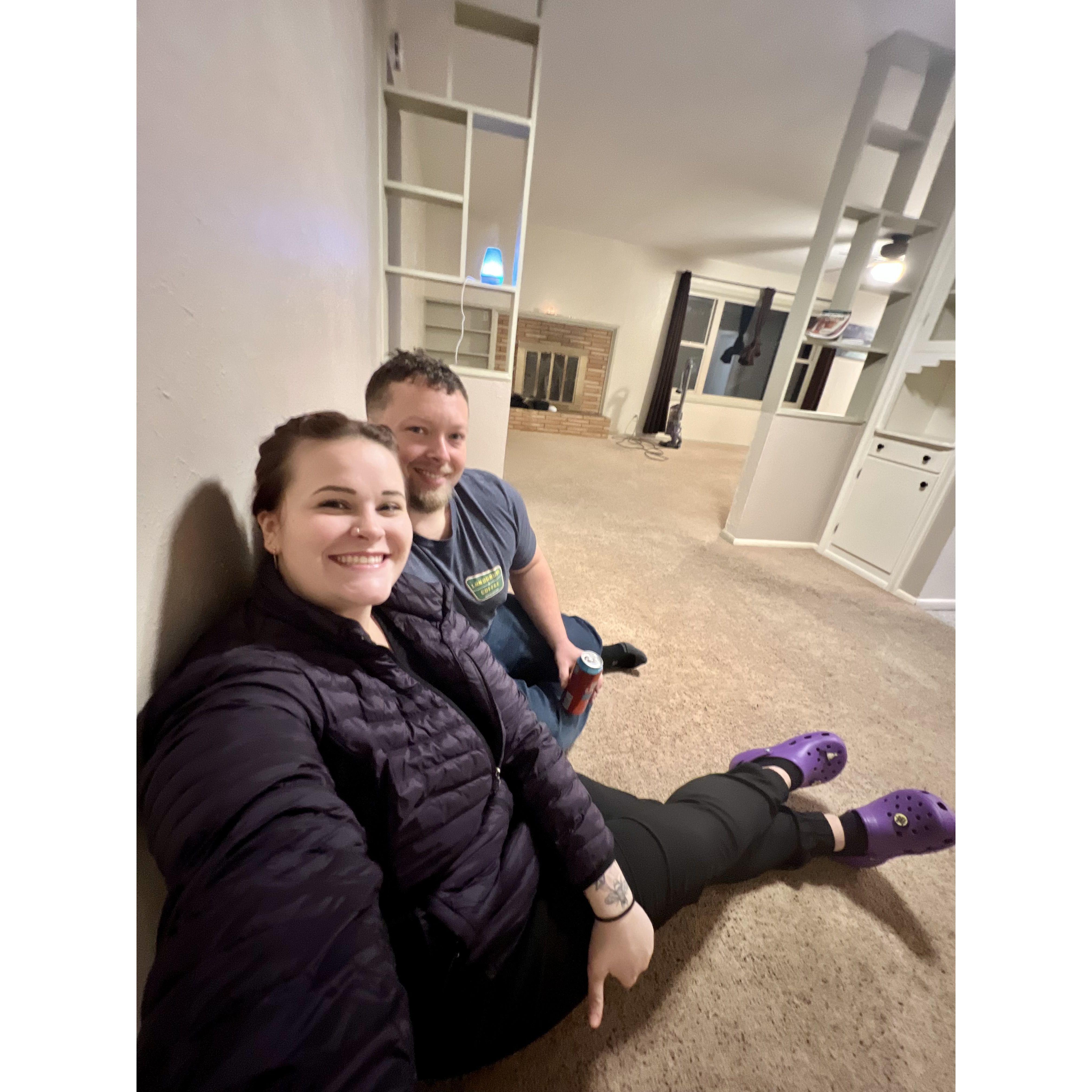 Our first night in our new home!