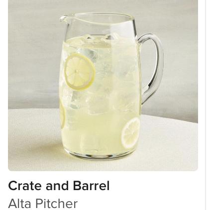 Crate and Barrel - Alta Pitcher