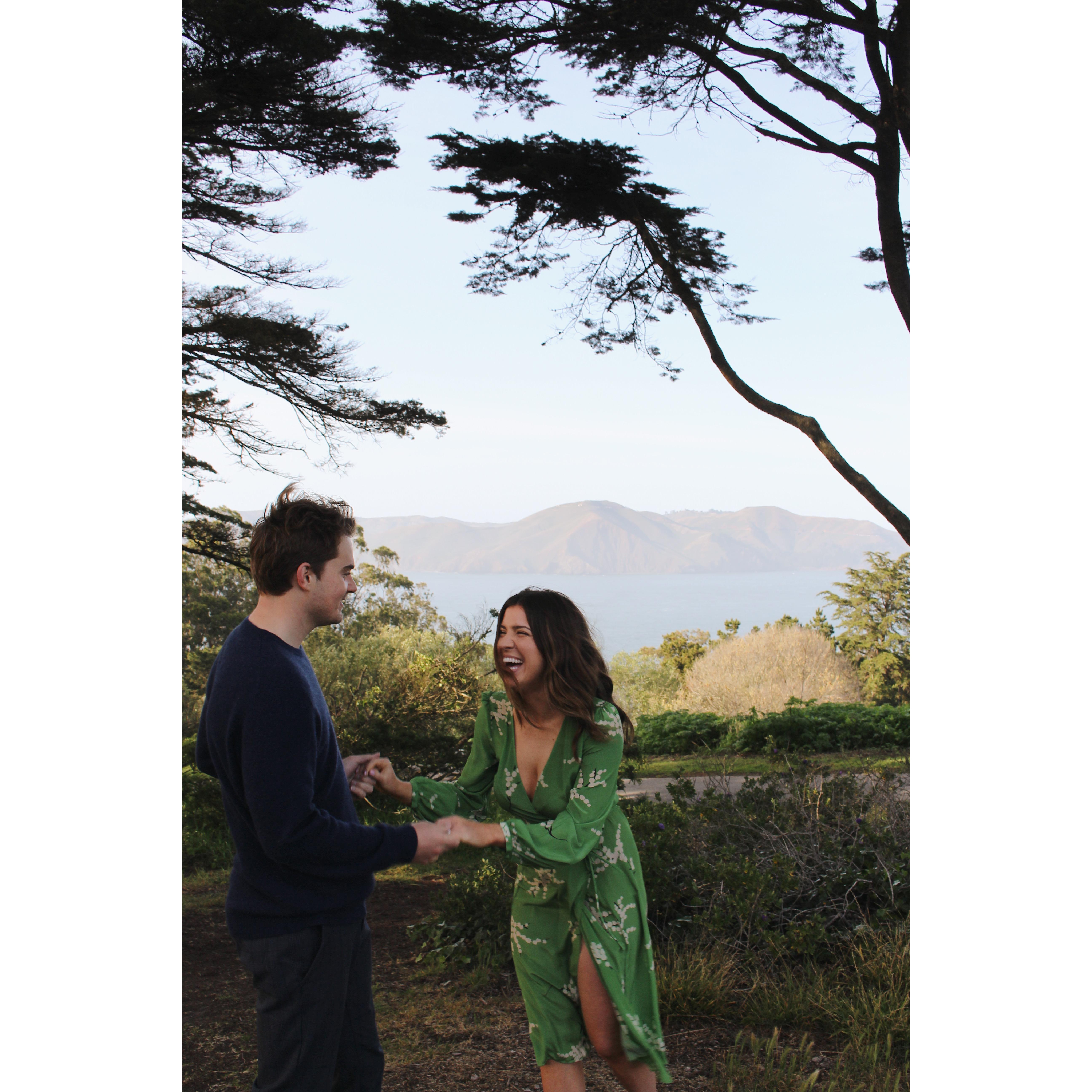 Our engagement photos (taken by Jen Rupey April 2nd, 2022)
