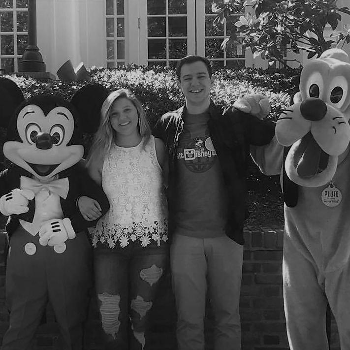 A rare picture of Mickey and Pluto meeting together! This was from our First day in Disney together!