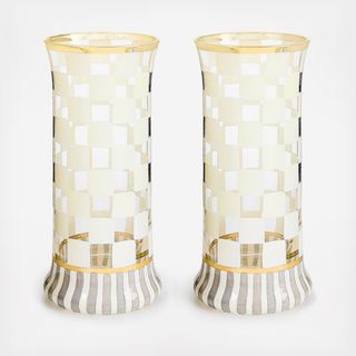 Carnival White Highball Glass, Set of 2