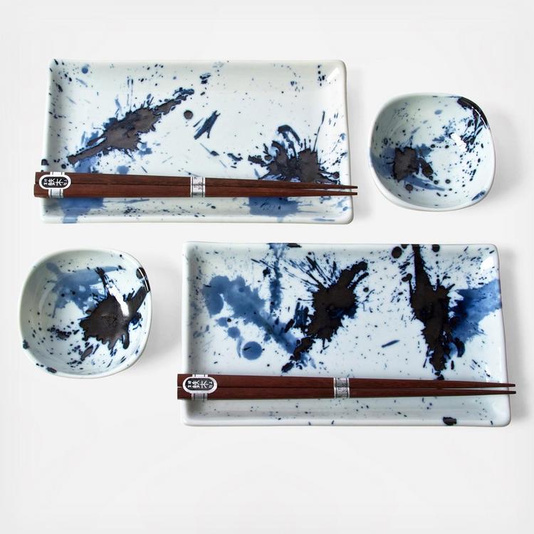 Miya Company, 6-Piece Sumi Sushi Set, Service for 2 | Zola