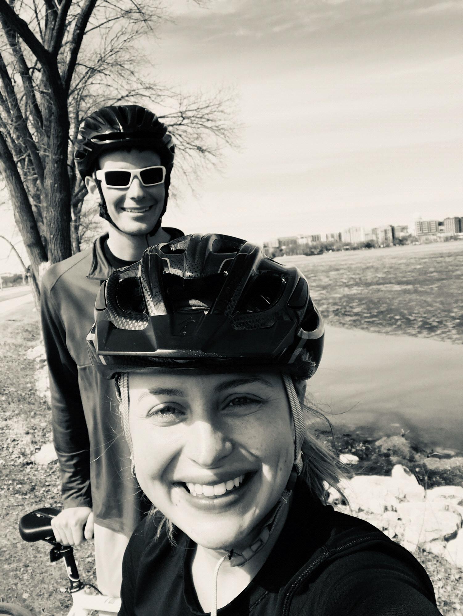 Our favorite dates include biking downtown and trying a new restaurant!