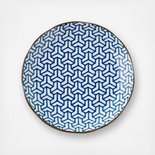 Monyou Kumi Kikkou Dinner Plate, Set of 4