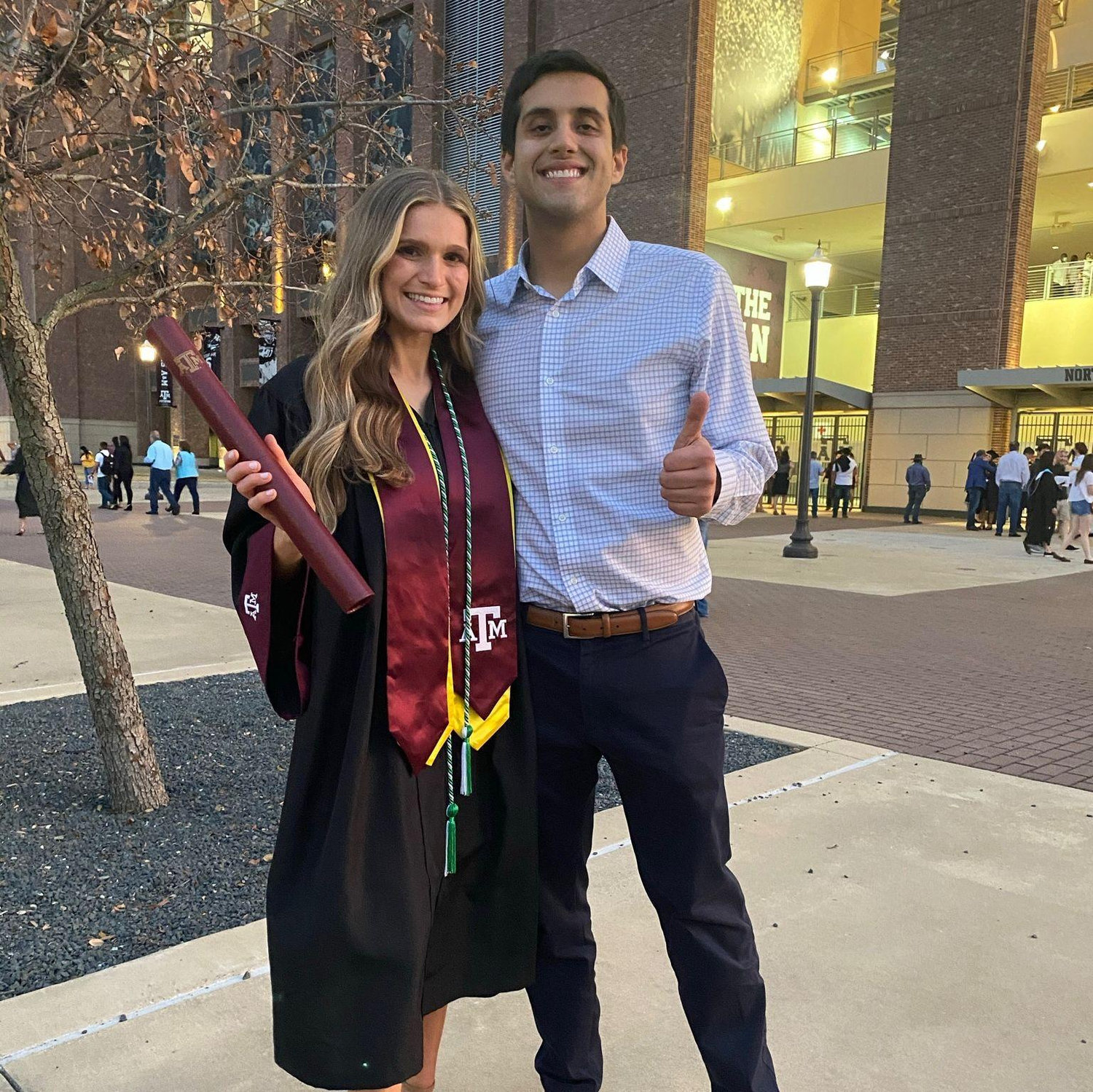 Madelyn's COVID graduation from A&M in 2021!