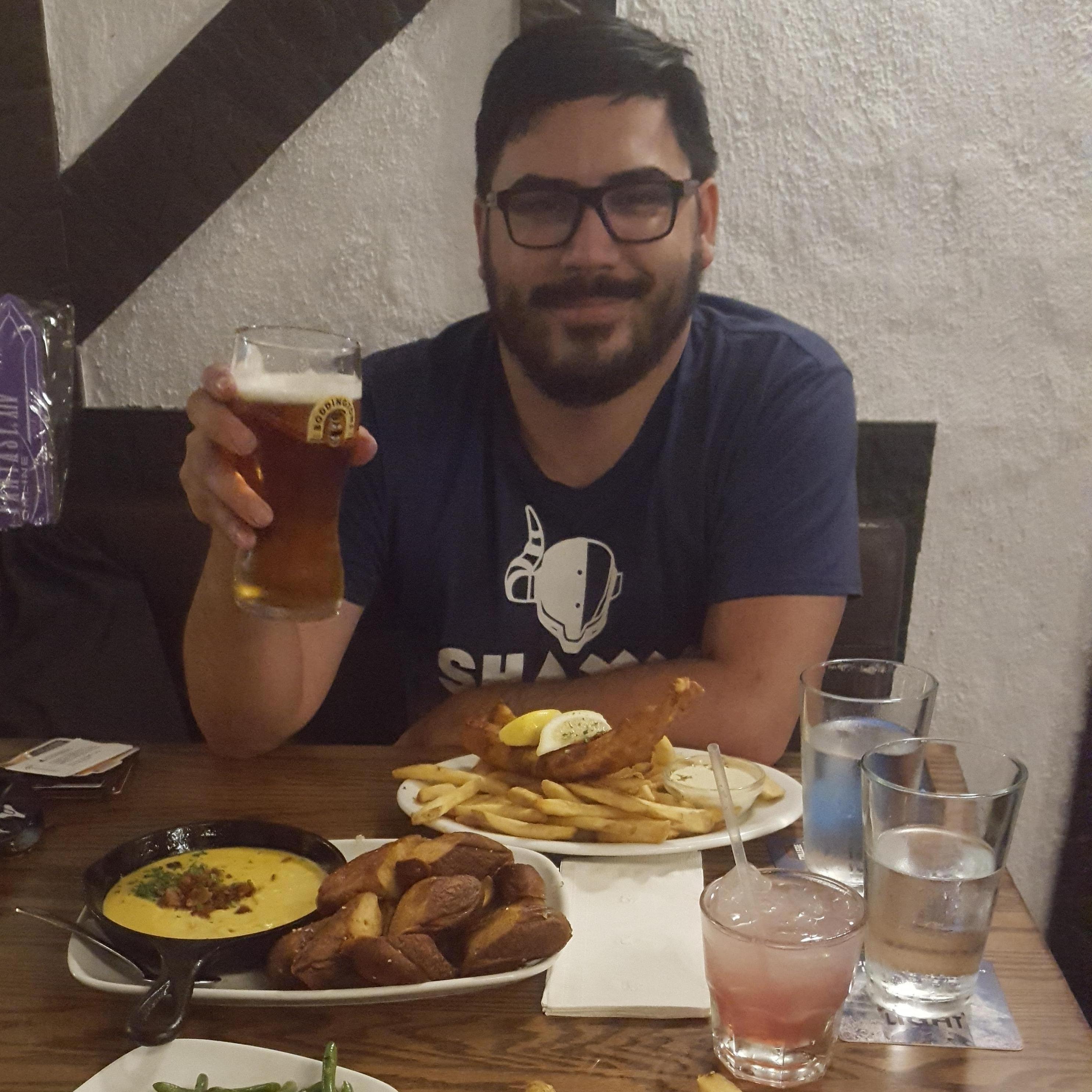 Recovering after PAX with hearty meal.