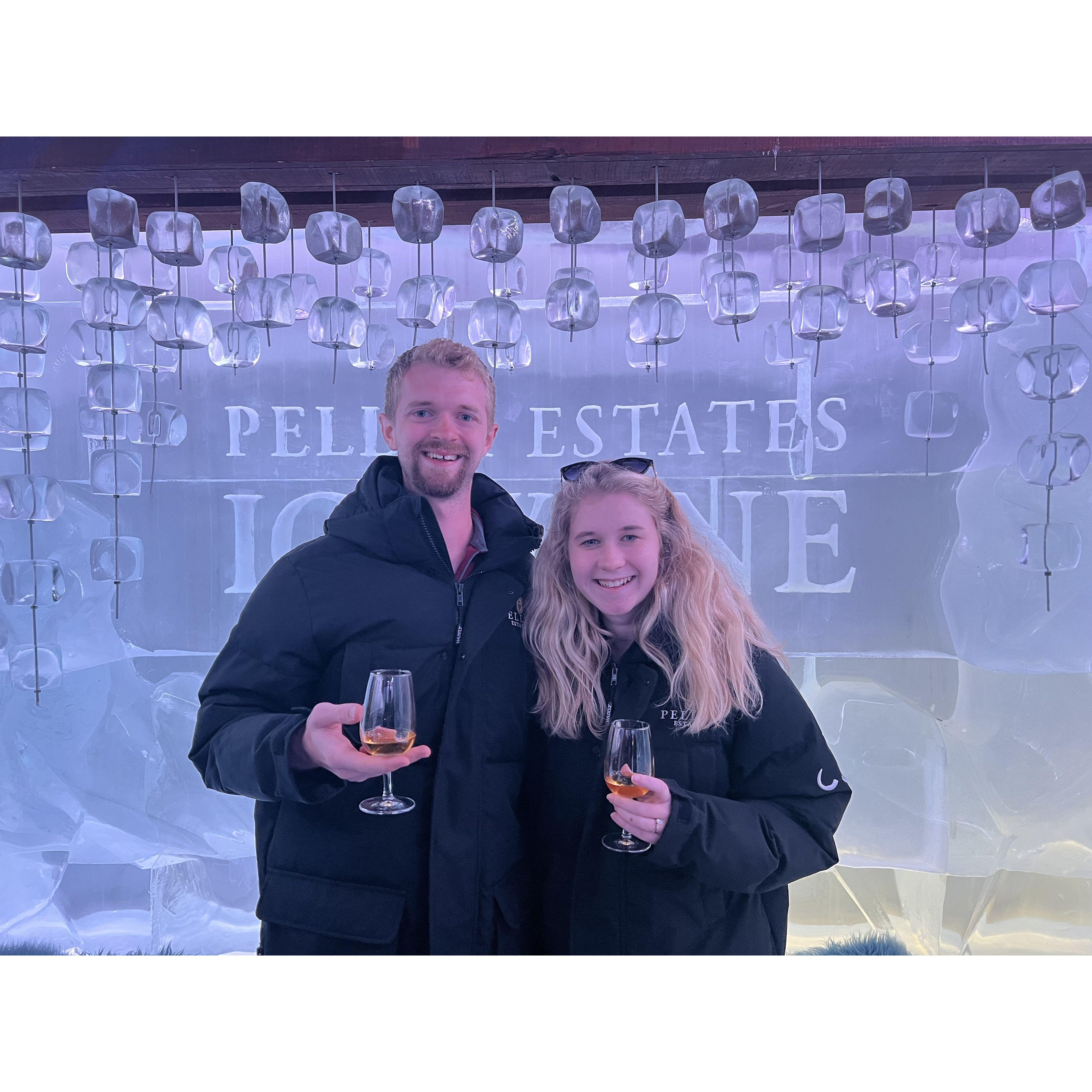 Our second country together: Canada trying ice wine and seeing Niagara Falls!