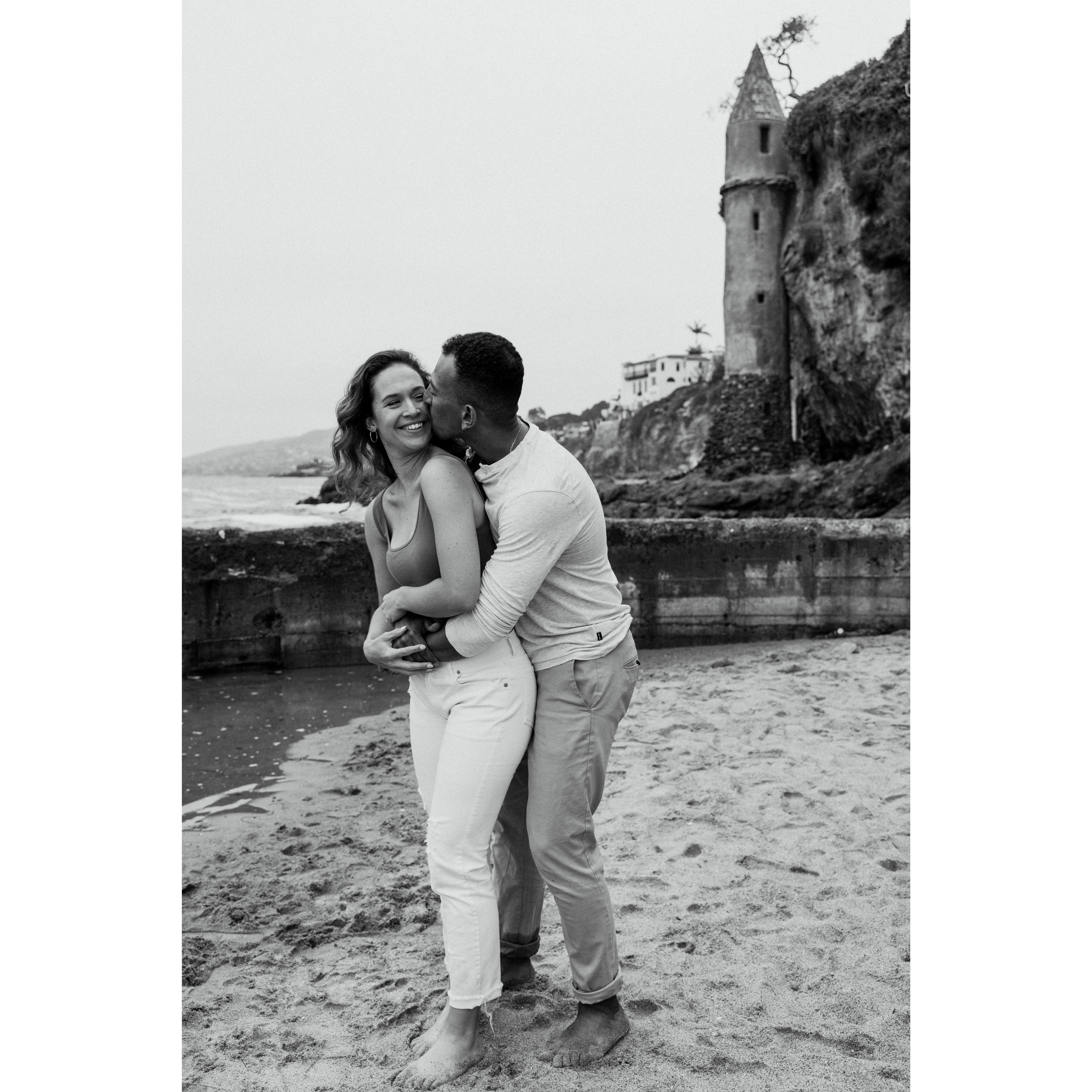 From our engagement photos at Victoria Beach, part of Laguna Beach, CA.