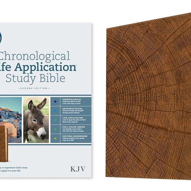 KJV Chronological Life Application Study Bible, Second Edition (LeatherLike, Heritage Oak Camel)