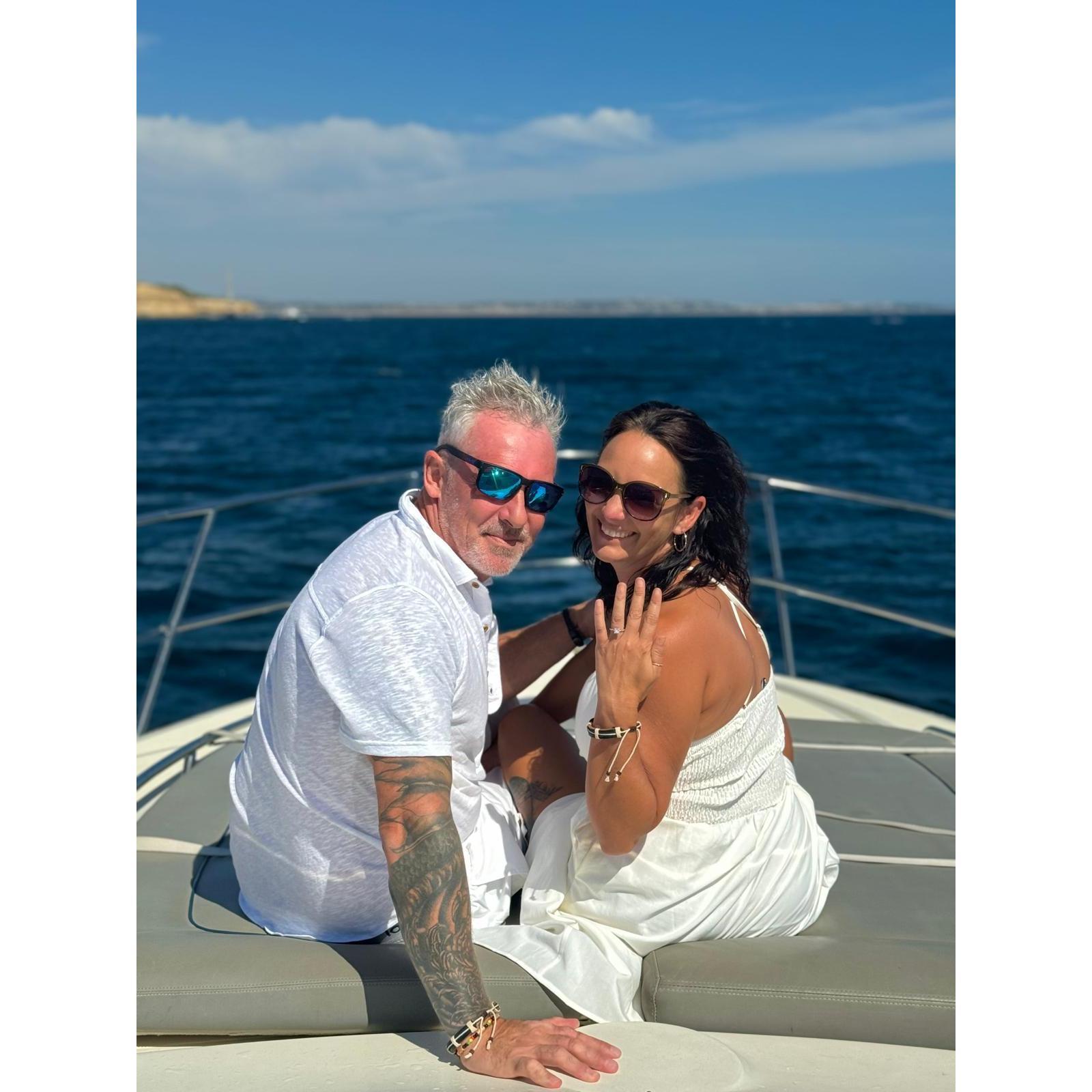 Just after our proposal in the Algarve