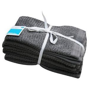 Earth Gray Bar mop Kitchen Towel (16"X16" , 4 Pk) - Room Essentials™