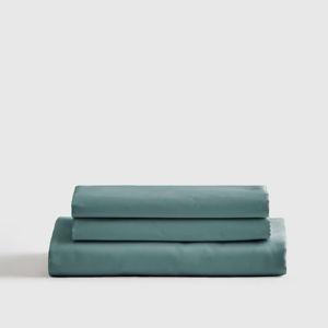 Luxury Organic Sateen Fitted Sheet Set - Pine, Queen