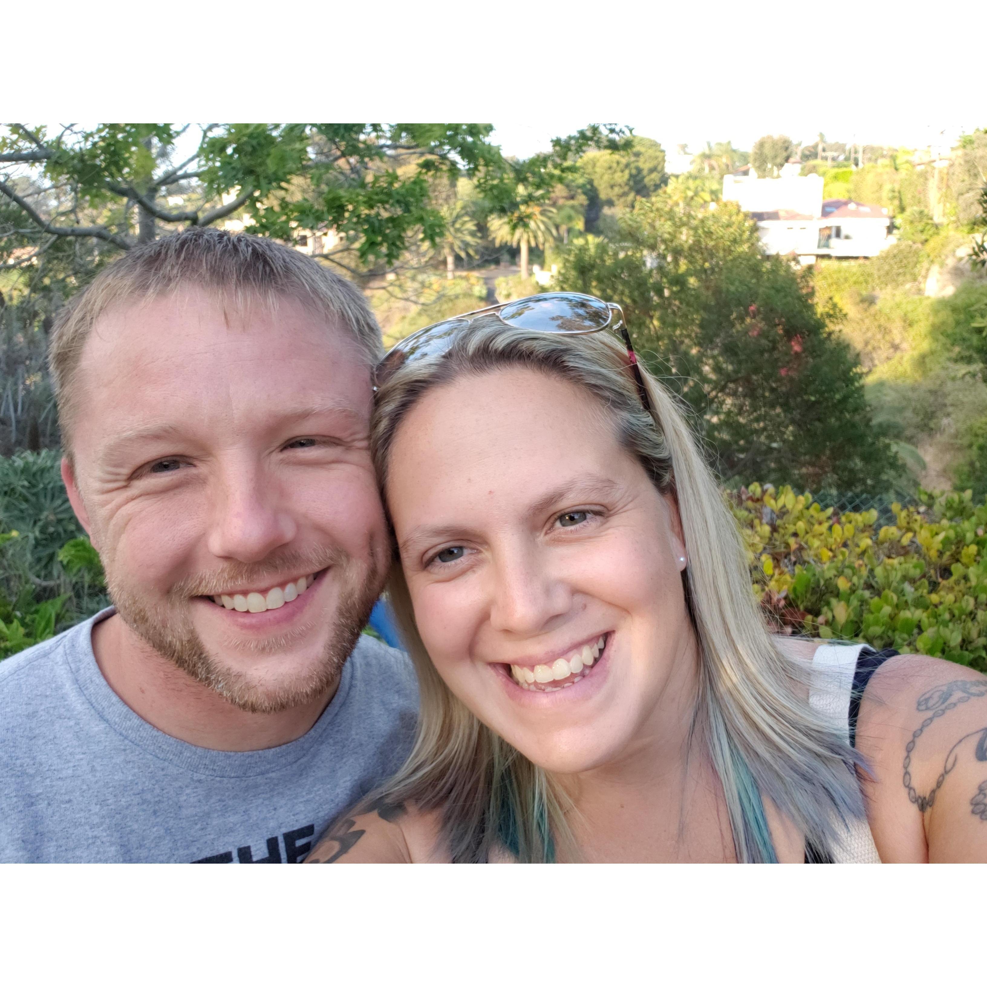 Enjoying Kyles birthday in San Diego.