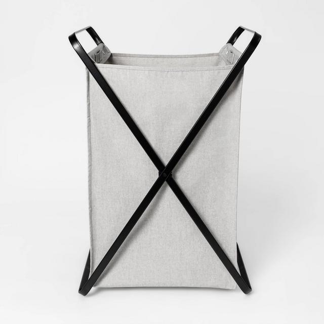 Folding X-Frame Hamper Frame Matte Black - Made By Design™