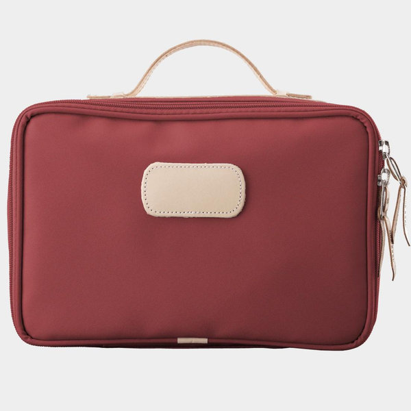 Red Coated Canvas Large Travel Kit